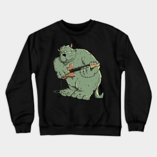 Monster with Bassguitar Crewneck Sweatshirt